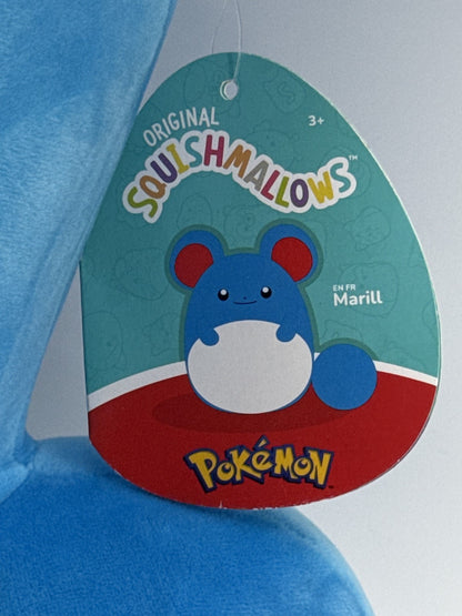 Pokémon Marill Plush Toy 12" Blue Polyester Stuffed Animal Soft Pokemon Center