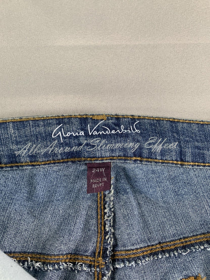 Gloria Vanderbilt Bermuda Shorts Womens 24W Denim Jean Slimming Stretch Casual