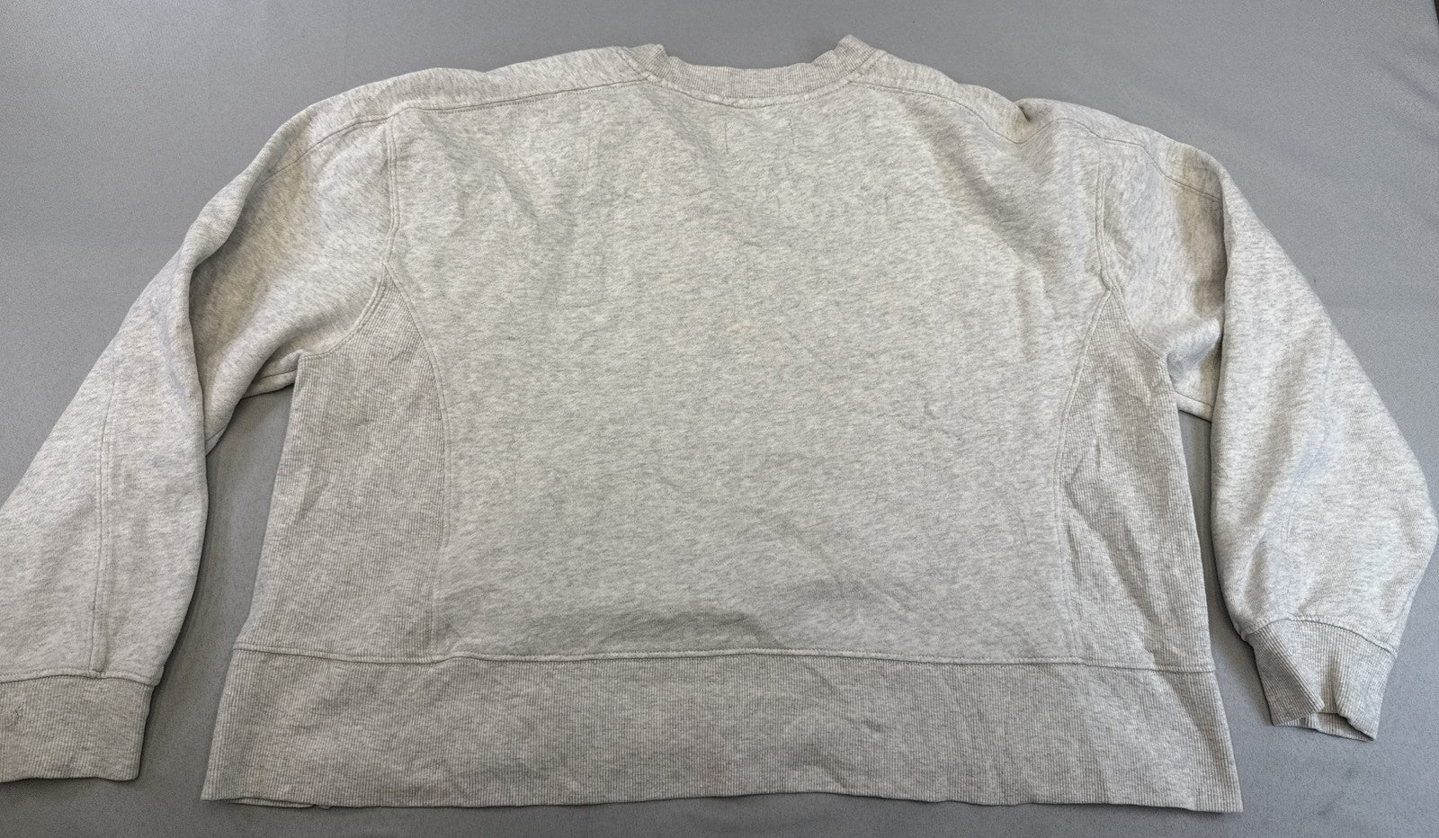 Old Navy Heather Sweatshirt M Gray Cotton Polyester Crewneck Long Sleeve Soft