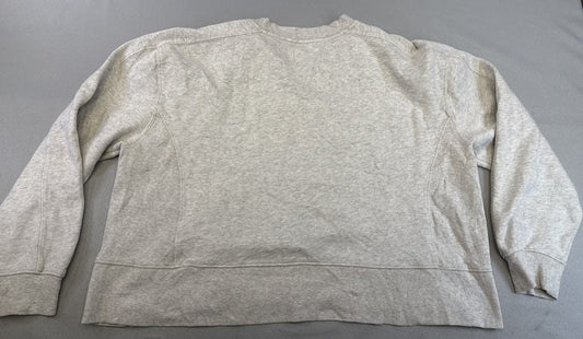 Old Navy Heather Sweatshirt M Gray Cotton Polyester Crewneck Long Sleeve Soft