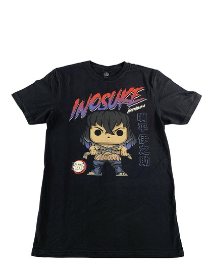 Demon Slayer Inosuke Hashibira Shirt Mens Small Black Pop! Tees Funko Anime 100