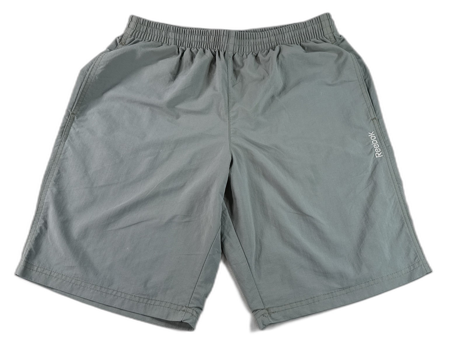 Reebok Men's Gray Athletic Shorts Elastic Waist Lightweight