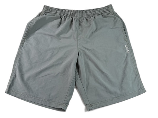 Reebok Men's Gray Athletic Shorts Elastic Waist Lightweight