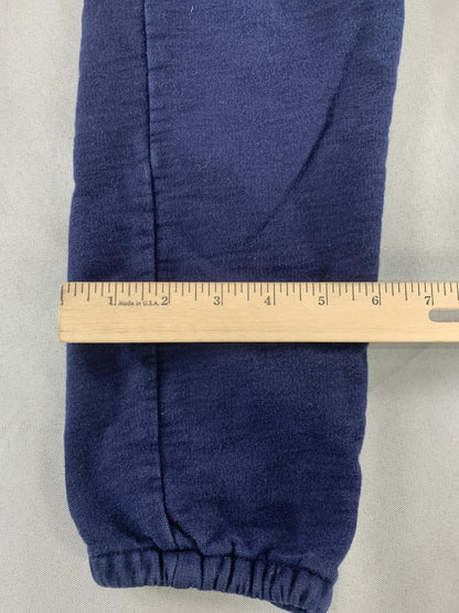 FIGS Jogger Sweatpants Womens XS Blue 100% Cotton Elastic Cuff Lounge Pants code