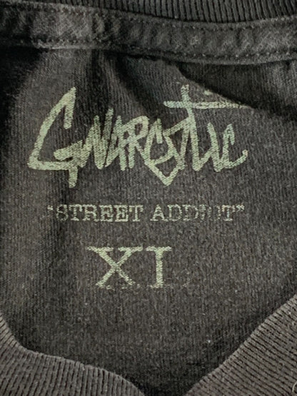 GNARCOTIC XL Black T-Shirt Street Addict Logo Graphic Tee Skate Streetwear NWT