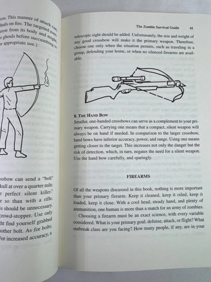 Zombie Survival Guide 1st Ed Max Brooks Paperback Book Complete Protection Tips