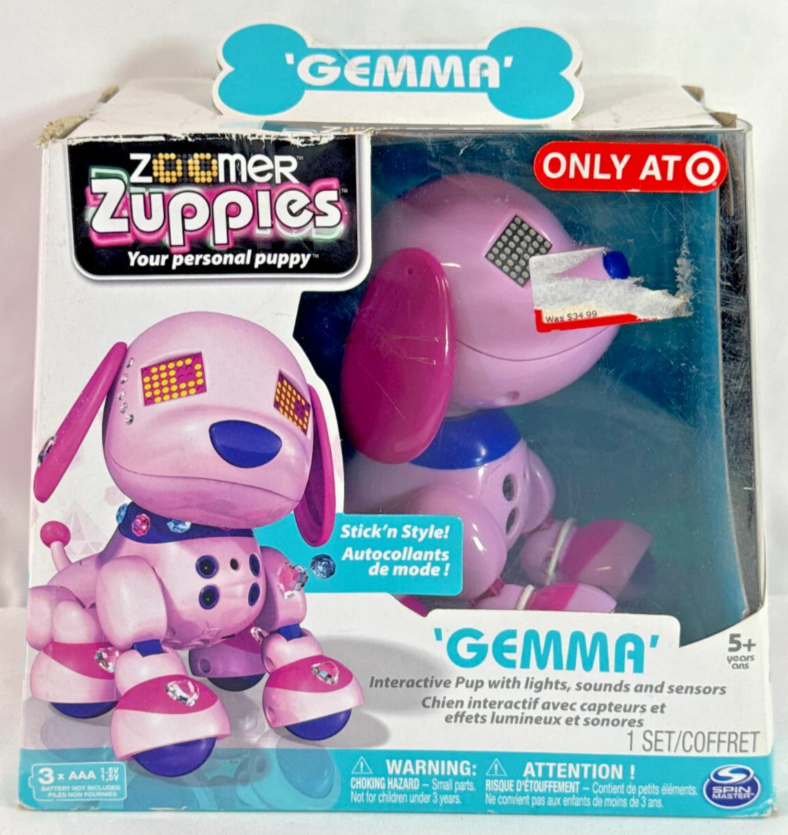 Zoomer Zuppies Gemma Pink Interactive Pup Dog Target Exclusive NEW Rare Toy NWT