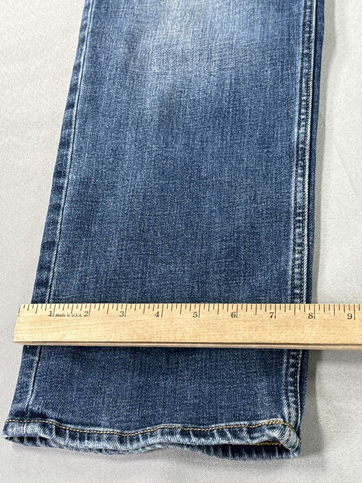 Goodfellow Co Straight Fit Jeans Mens 34Wx30L Blue Cotton Blend Leg Durable Slim