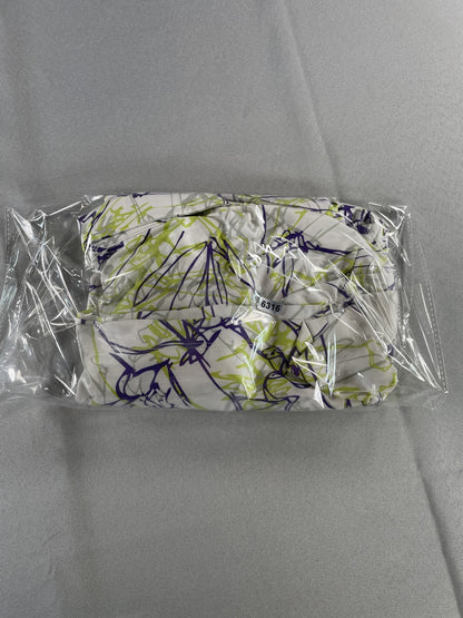Nivo Polo Shirt Womens Medium Abstract Scribble Print Golf Stretch Lightweight