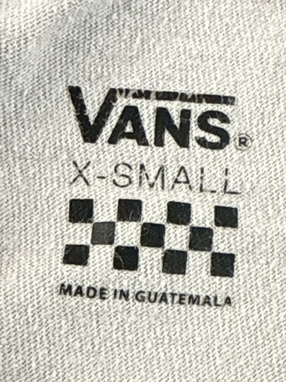 VANS Off The Wall Graphic Tee X SMALL Gray Cotton Crewneck Short Sleeve