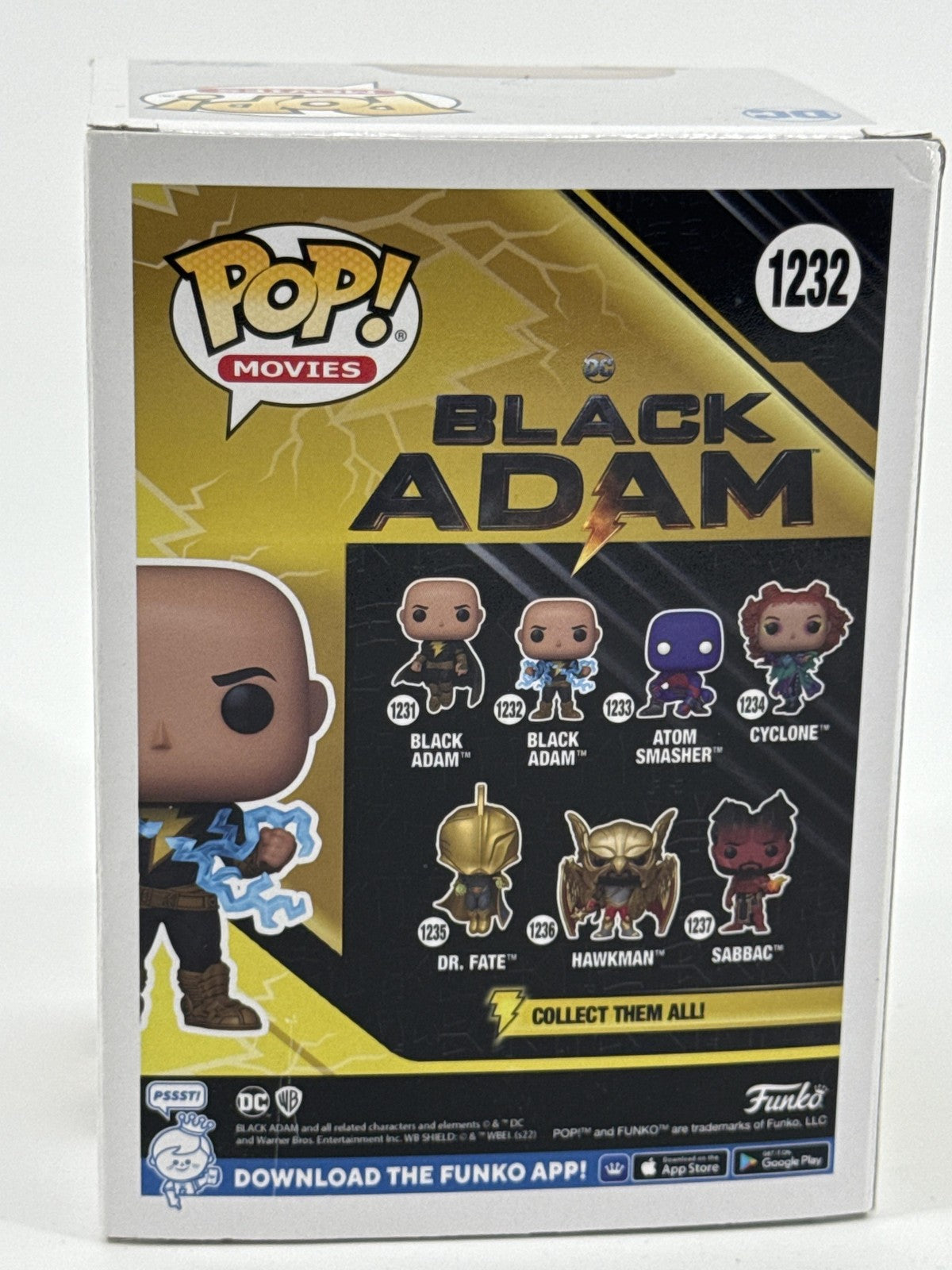 Funko Pop Movies Black Adam #1232 Vinyl Figure Movie Standard Size Black DC