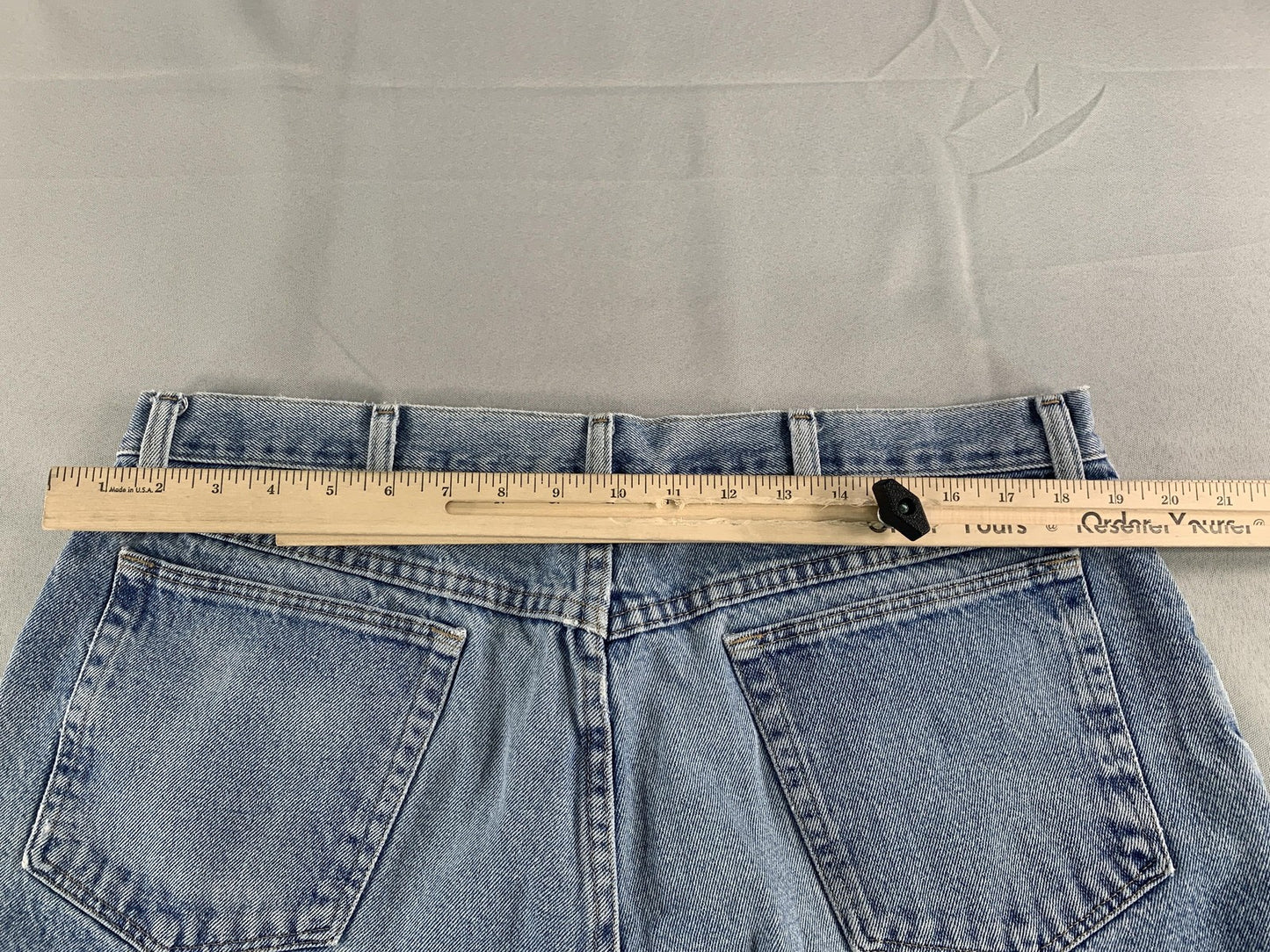 Wrangler Shorts Mens 38 Blue Denim Casual Classic 5 Pocket Relaxed Fit Cotton