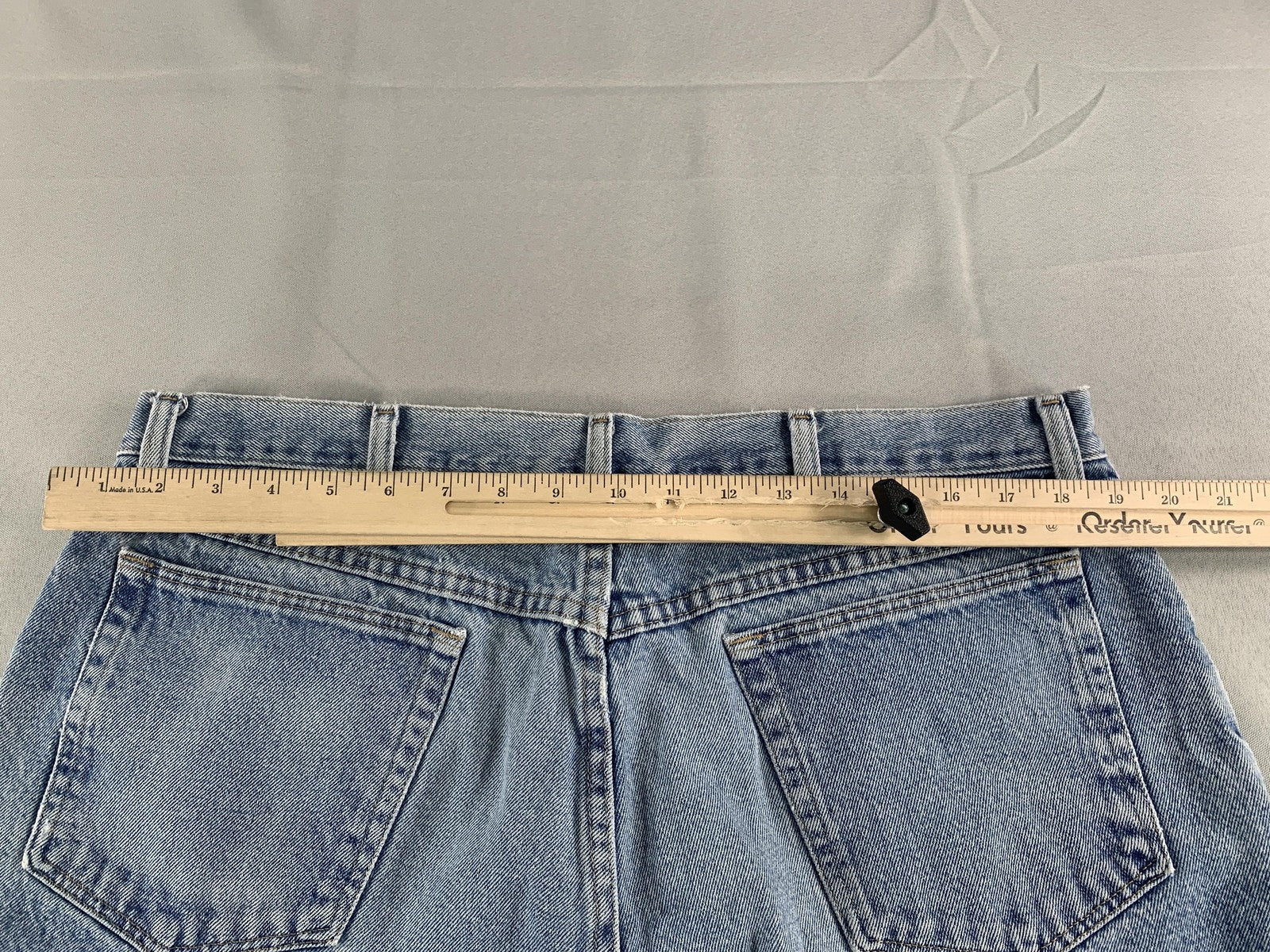 Wrangler Shorts Mens 38 Blue Denim Casual Classic 5 Pocket Relaxed Fit Cotton