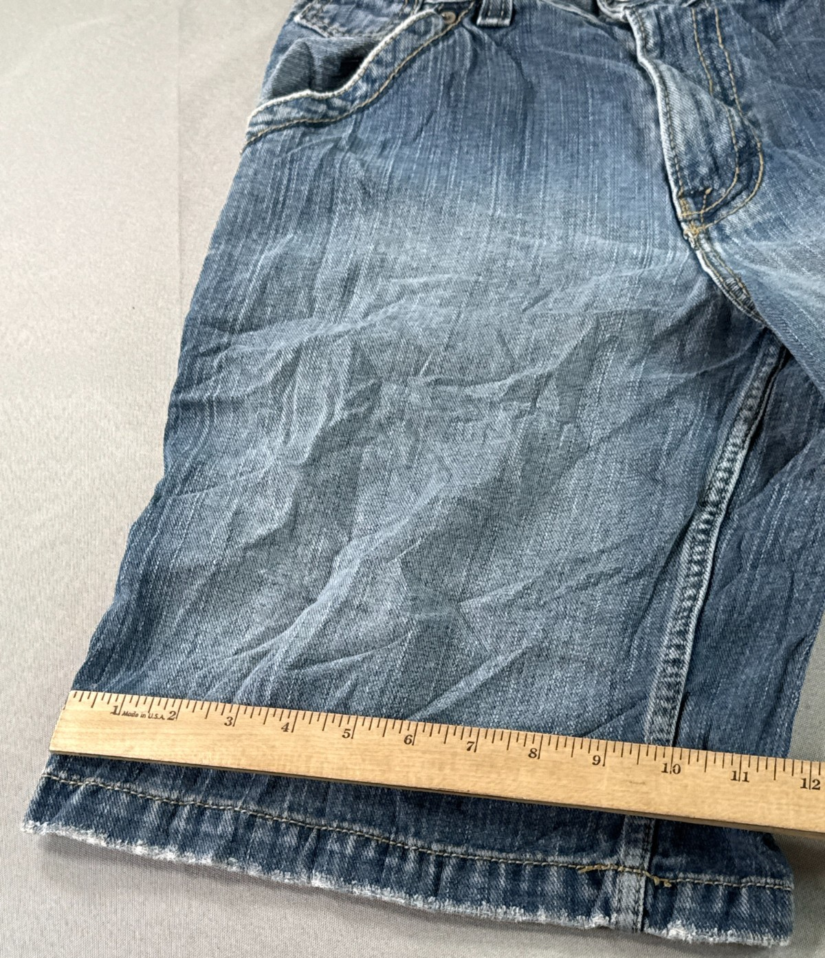 JNCO Denim Cargo Shorts Mens 32 Blue Carpenter Skater Baggy Y2K Jean Shorts