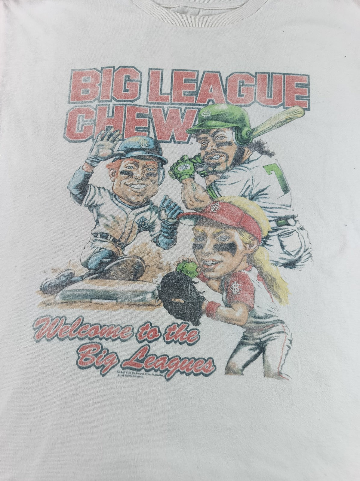 AMERICAN CLASSICS Big League Chew Graphic Tee Youth White Cotton Short Sleeve