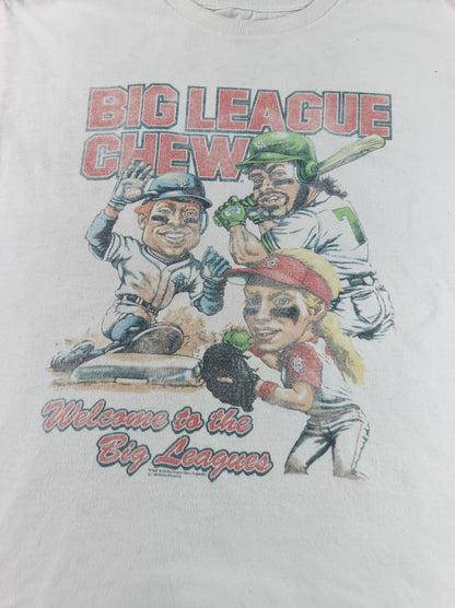 AMERICAN CLASSICS Big League Chew Graphic Tee Youth White Cotton Short Sleeve