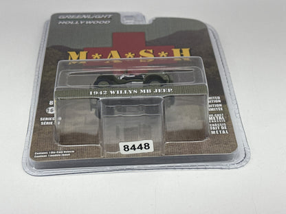 GreenLight M*A*S*H Willys 1:64 Green Metal Classic Limited Edition Die Cast Jeep