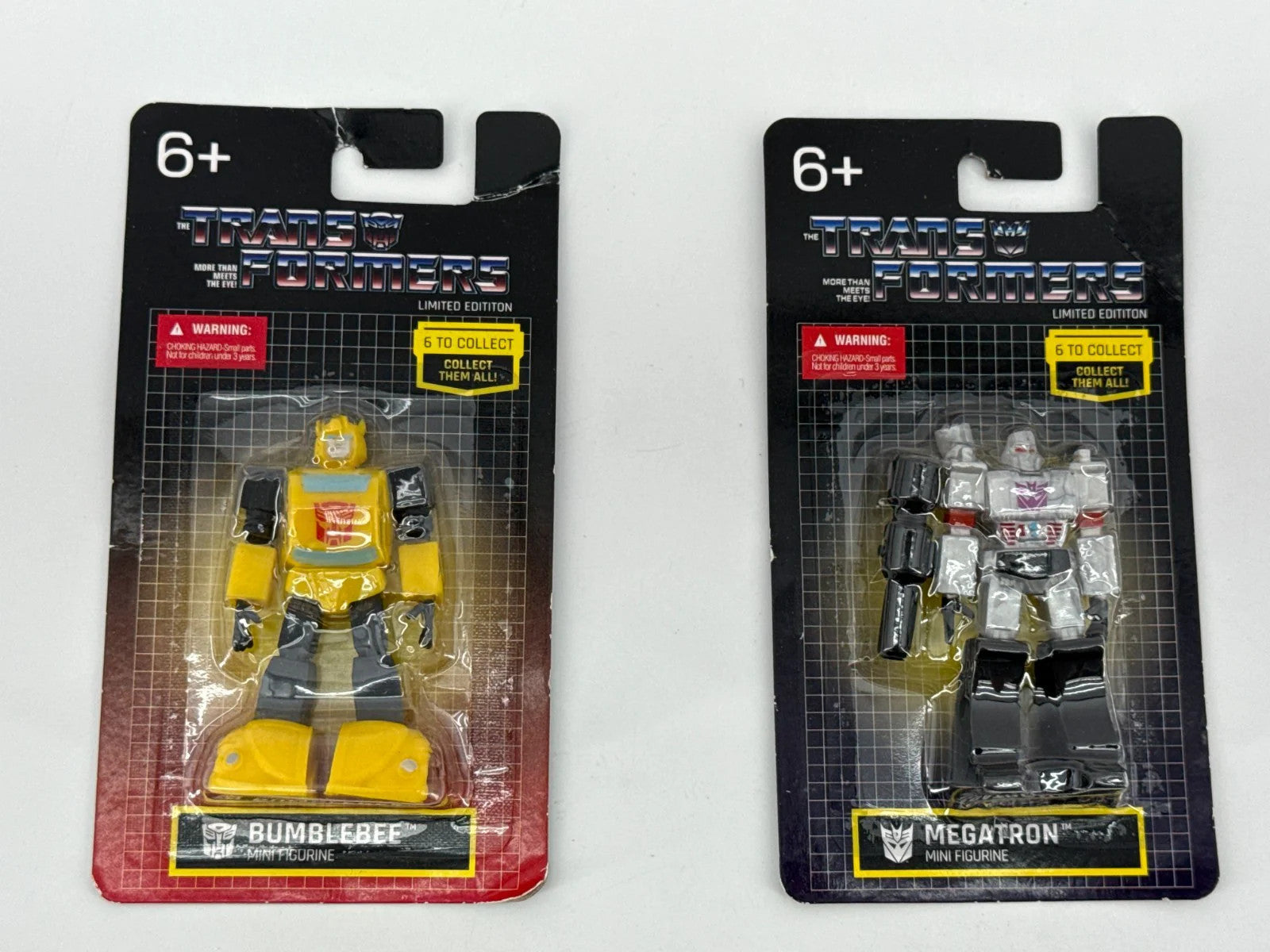 Hasbro Transformers Mini Figures Bumblebee Megatron Prexio 2021 Sealed New NWT