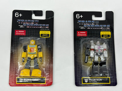 Hasbro Transformers Mini Figures Bumblebee Megatron Prexio 2021 Sealed New NWT