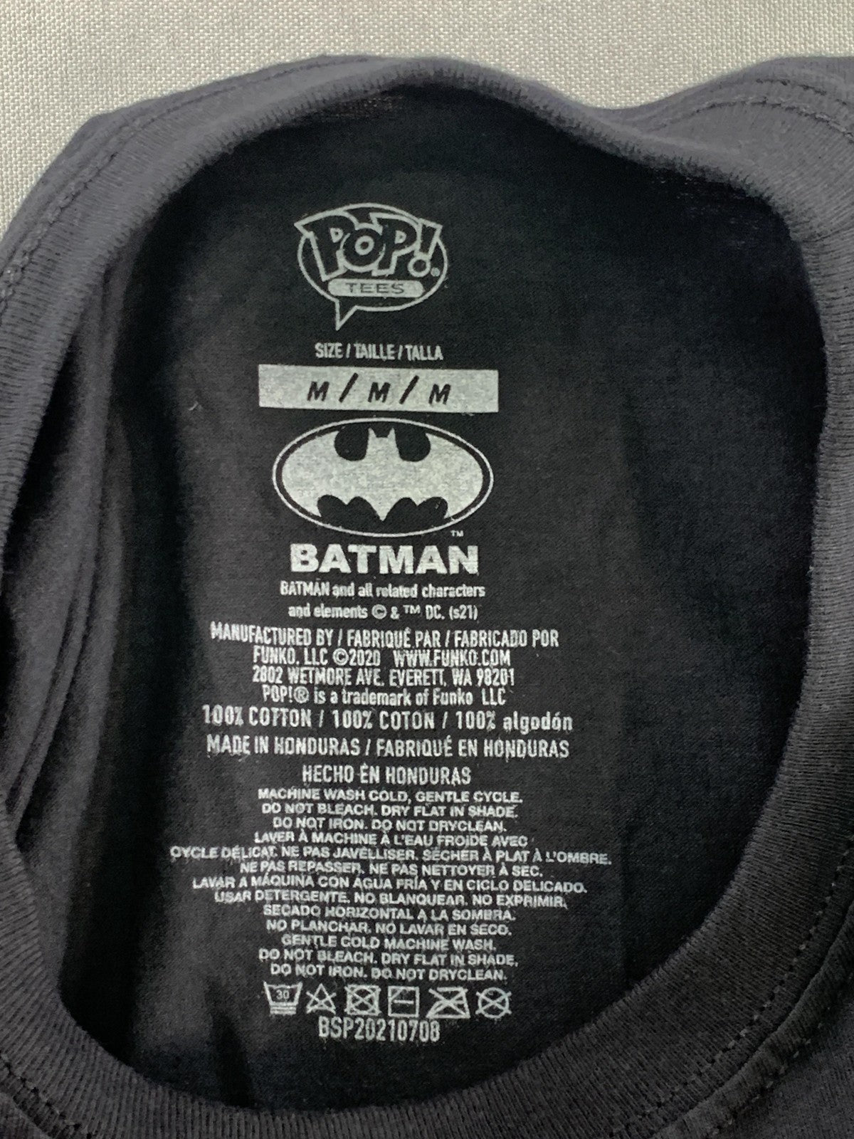 The Joker Batman Shirt Mens Medium Black Funko Pop! Tees DC Comics Graphic Tee