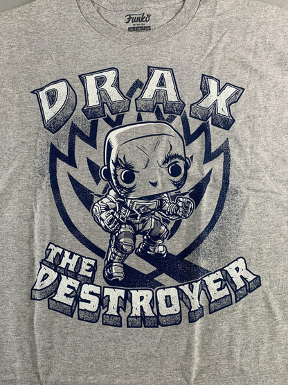 Marvel Drax The Destroyer Shirt Mens 2XL Gray Funko Guardians of the Galaxy Blue