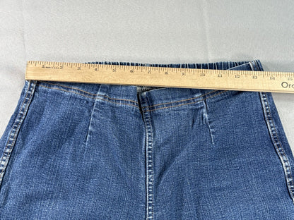 White Stag Jeans Womens M Blue Cotton Spandex Straight Leg Relaxed Fit