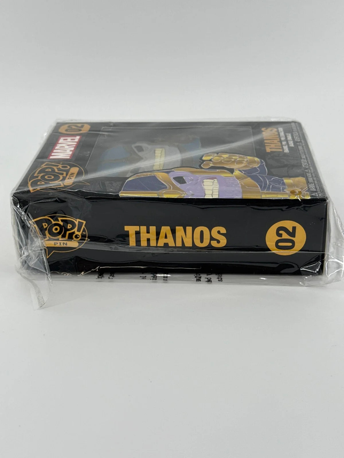 Funko Pop! Pin Marvel Thanos #02 Enamel Pin w/ Stand Collector Box New Sealed
