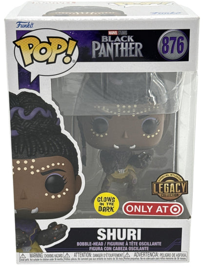 Funko POP Marvel Black Panther Shuri #876 Glow In Dark Target Exclusive Standard