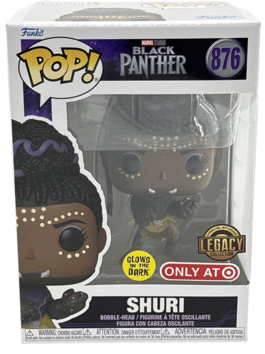 Funko POP Marvel Black Panther Shuri #876 Glow In Dark Target Exclusive Standard