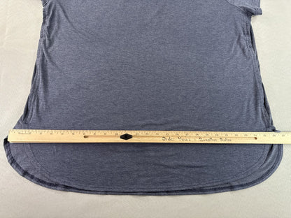 Tek Gear Heather Tee 1X Gray Polyester TENCEL Lyocell Spandex Crewneck Short Dry