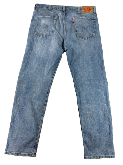 Levis 505 Jeans Mens 38x32 Blue Regular Fit Straight Leg Denim Pants Light