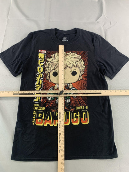 My Hero Academia Bakugo Shirt Mens Small Black Funko Pop Tee Katsuki Anime 100