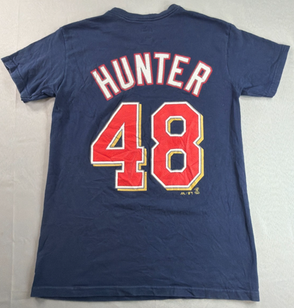 Majestic Minnesota Twins Hunter 48 Shirt Mens Medium Blue MLB Graphic Tee NWT