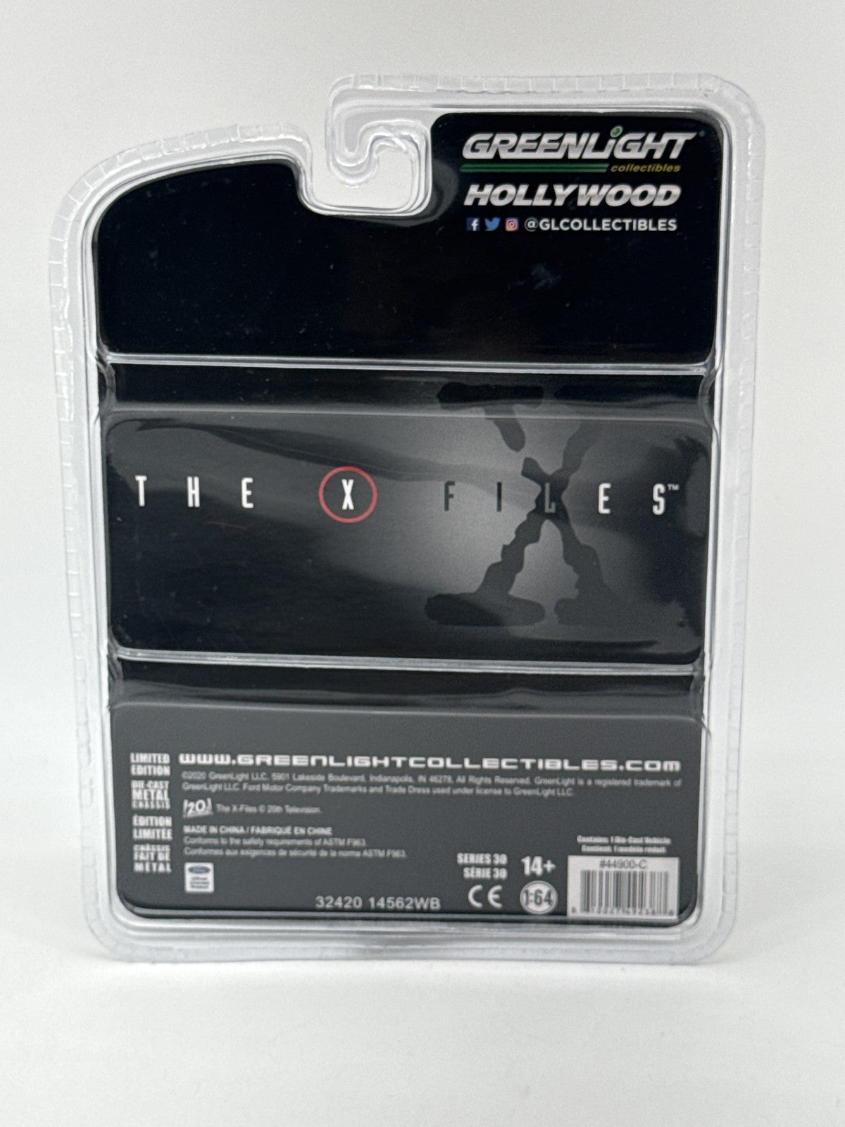GreenLight The X Files Ford LTD Crown Victoria Diecast Car 1:64 White Metal