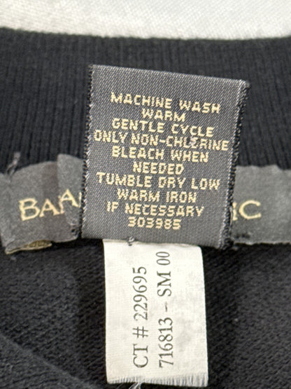 Banana Republic Black Polo Shirt Mens Short Sleeve Cotton Top