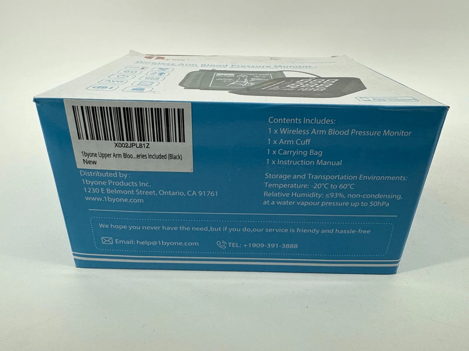 1byone Wireless Arm Blood Pressure Monitor Cuff App Support TMB-1585-BS Apparel