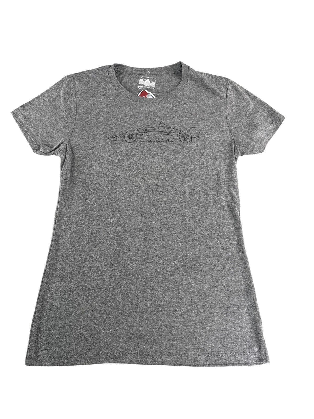 IndyCar Series Shirt Womens Large Gray Race Car Tee Graphic Licensed Official