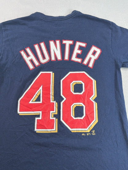 Majestic Minnesota Twins Hunter 48 Shirt Mens Medium Blue MLB Graphic Tee NWT