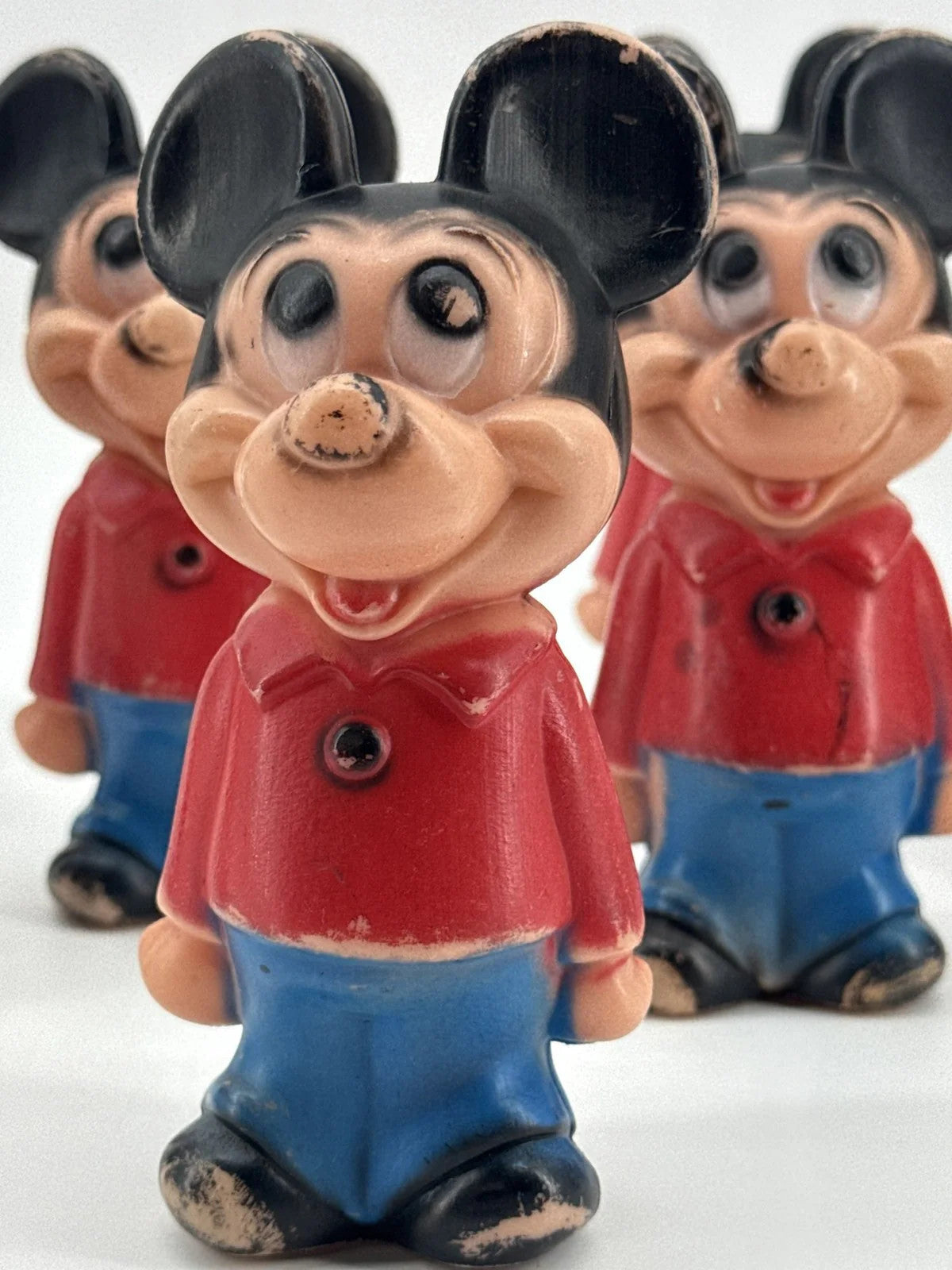 Lot of 10 Disney Mickey Mouse Figures 1960s Hong Kong Apparel Clothing New NWT