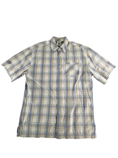 G Unit Shirt Mens Large Plaid Short Sleeve Tools of the Trade Heavyweight NWT