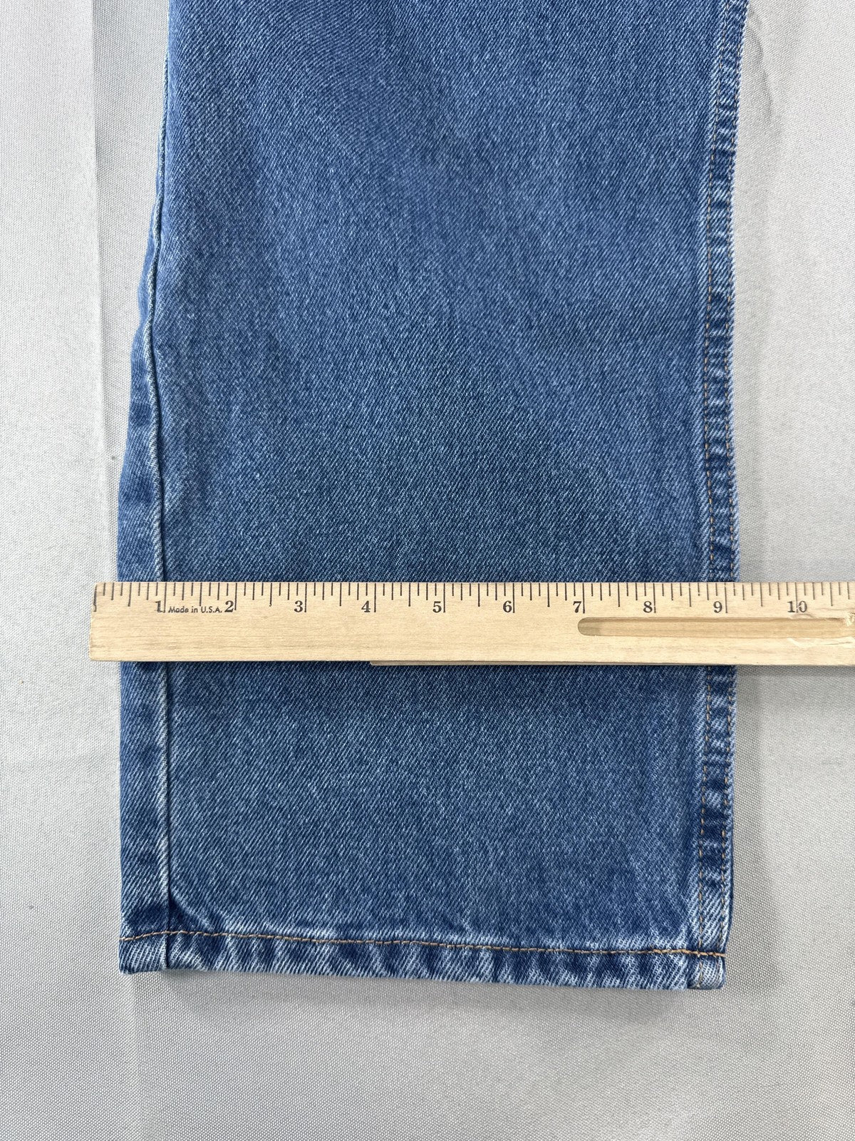 LL Bean Jeans Womens 20 Petite Blue Original Fit Relaxed Straight Denim Pants