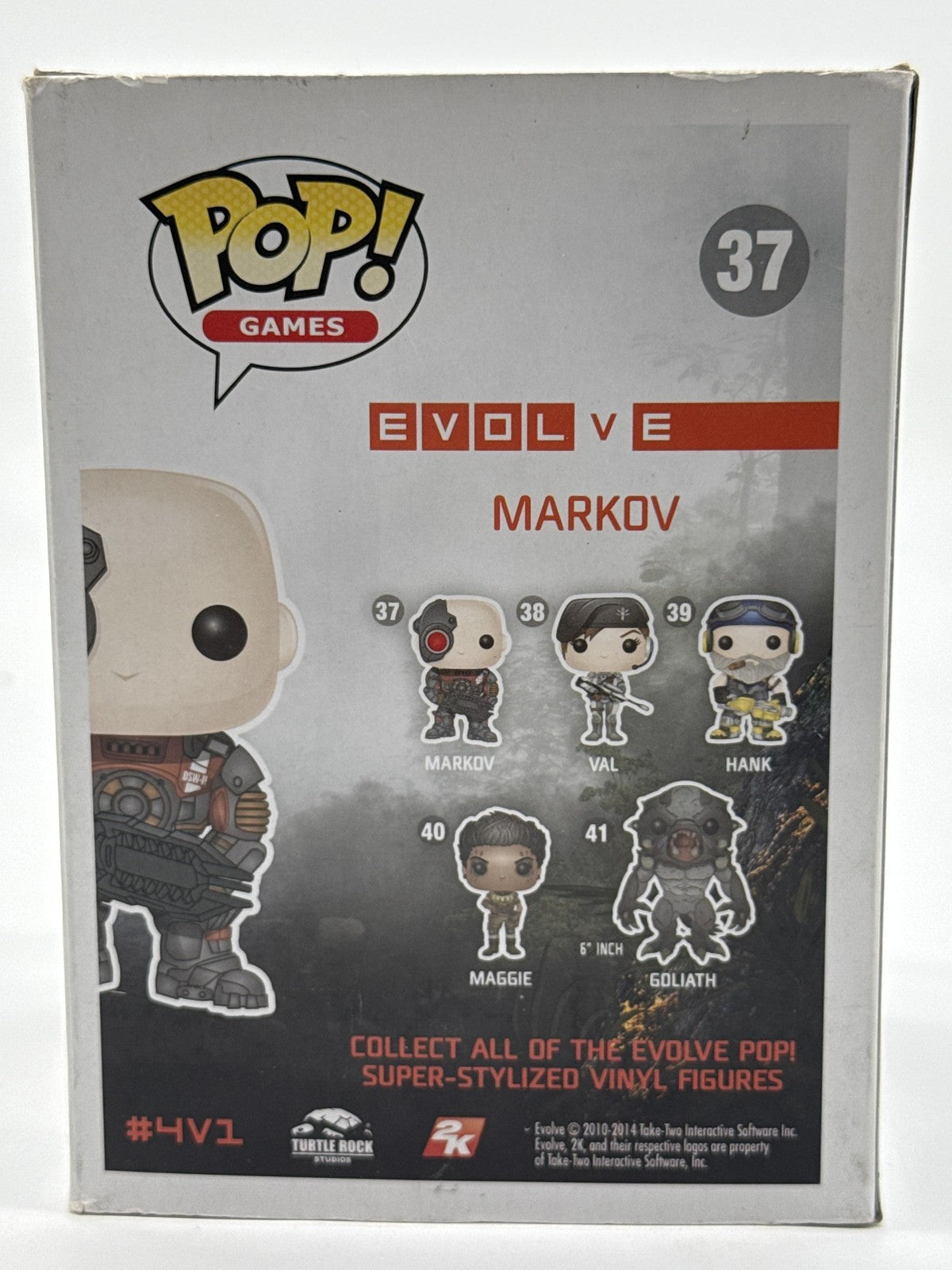 Funko Pop Games Evolve Markov #37 Vinyl Figure Standard Multicolor Boxed Red NWT