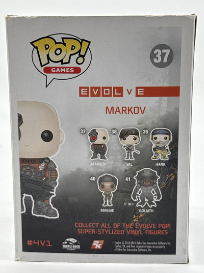 Funko Pop Games Evolve Markov #37 Vinyl Figure Standard Multicolor Boxed Red NWT
