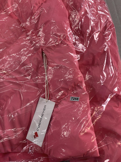 Obermeyer Jacket Womens 10 Pink Glossy Faux Fur Hood Insulated Ski Snow 11224