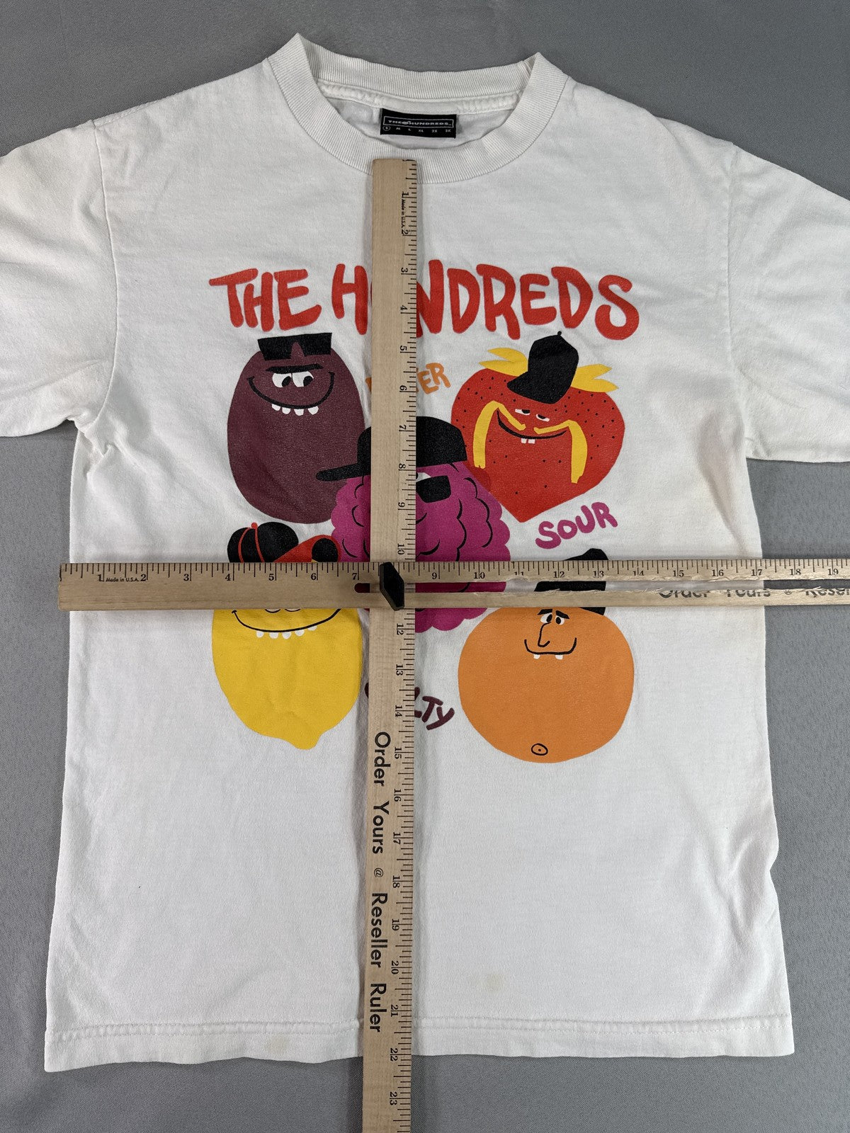 Hundreds The Graphic Tee S Streetwear White 100% Cotton Short Sleeve