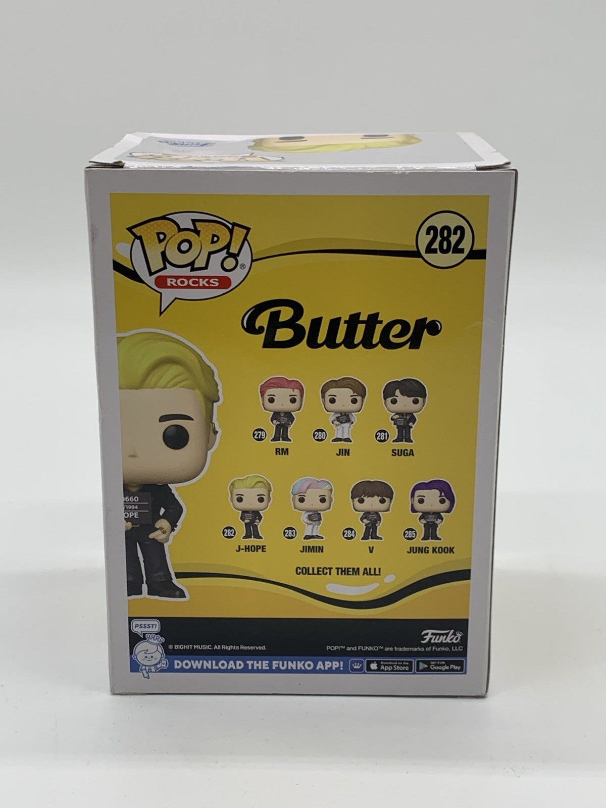 Funko Pop J-Hope #282 BTS Butter Edition Pop Rocks Vinyl Figure K-Pop Idol  NWT