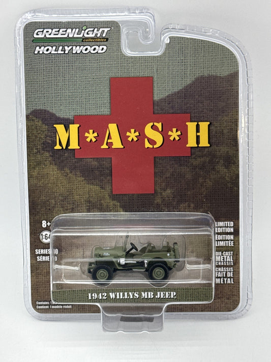 GreenLight M*A*S*H Willys 1:64 Green Metal Classic Limited Edition Die Cast Jeep