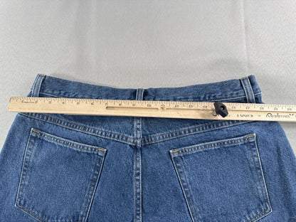 LL Bean Jeans Womens 20 Petite Blue Original Fit Relaxed Straight Denim Pants