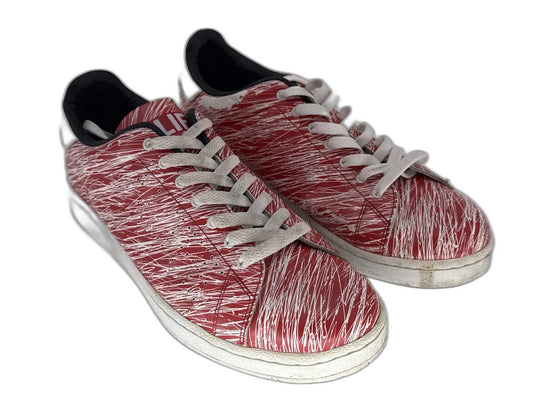 ALIFE SCRIBBLE CUP Sneakers Womens 12 Red Leather Lace Up All Over Print