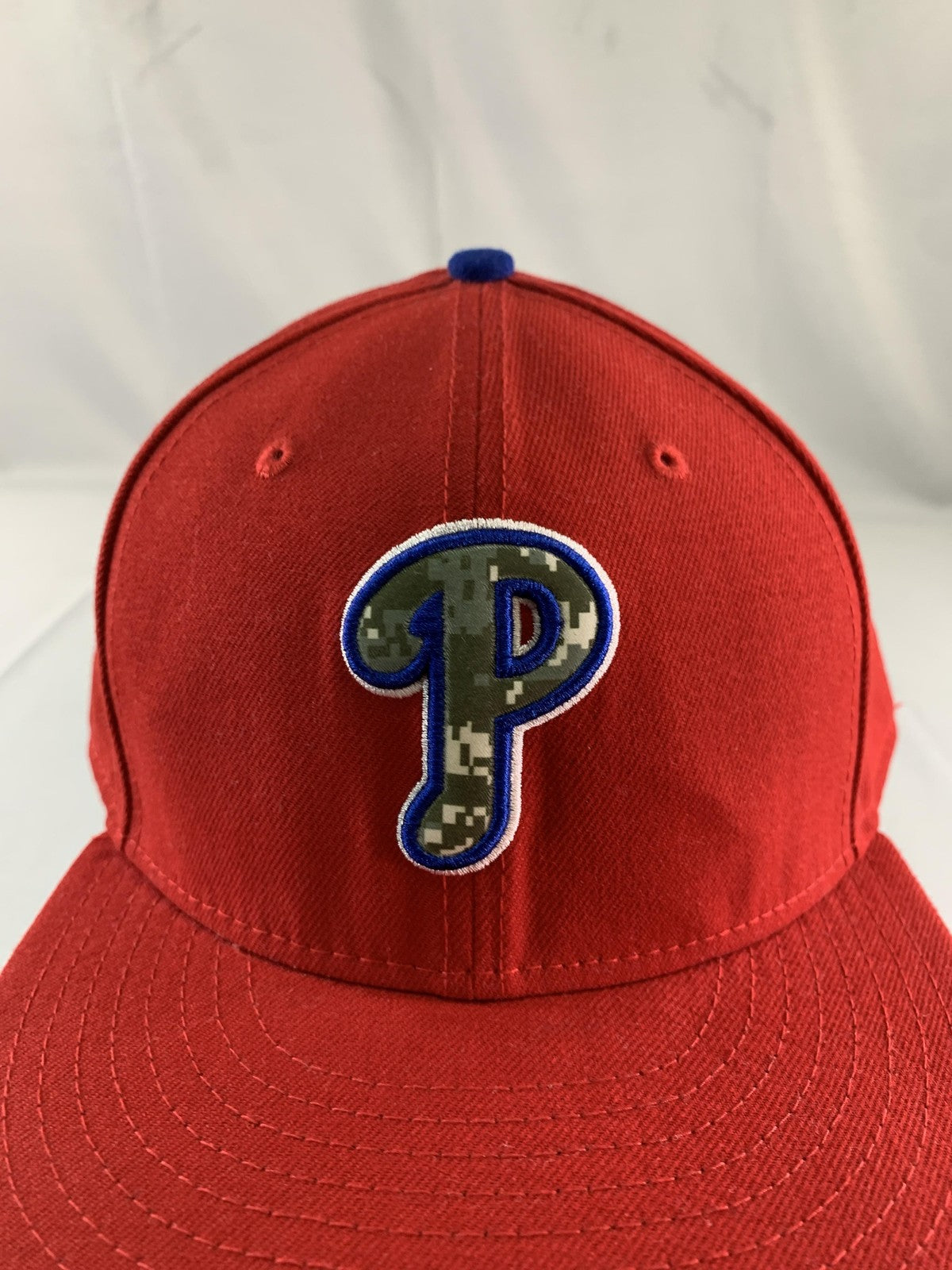 Philadelphia Phillies Hat Cap Fitted Mens 8 MLB Baseball 59FIFTY Camo New Era 63